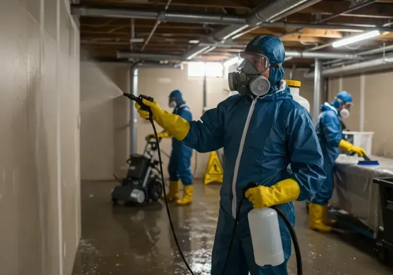 Basement Sanitization and Antimicrobial Treatment process in Avon, PA