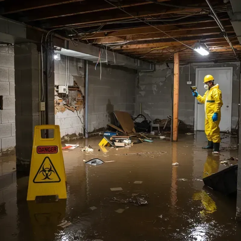 Flooded Basement Electrical Hazard in Avon, PA Property